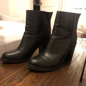 Rag & Bone Newbury 2.0. Leather ankle boots black 38.5